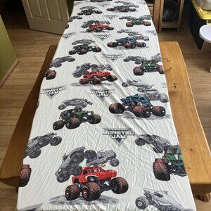 Twin SHEET SET Monster Jam MONSTER TRUCKS 2 Piece Flat & Fitted